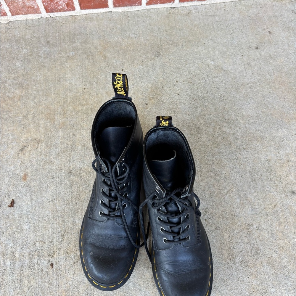 Dr. Martens Black Leather Boots - Picture 2 of 7
